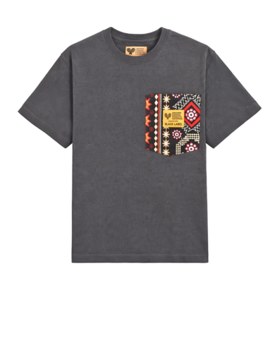 DOPEblack ''afro pocket'' T-Shirt (Grey)