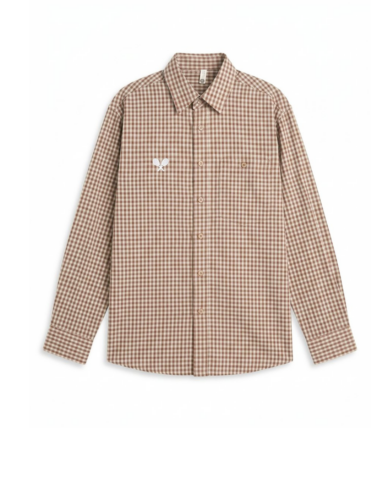 DOPEwhite ‘stripped’ Shirt (brown)