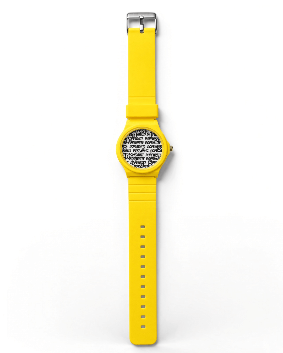 DOPEwhite moodie Watch Yellow side view