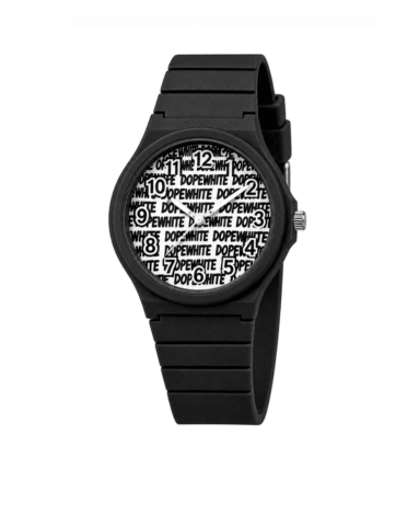 DOPEwhite moodie Watch Black streetwear watch face